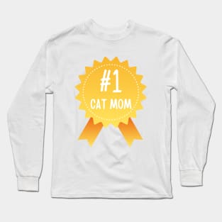 Number 1 Cat Mom Long Sleeve T-Shirt